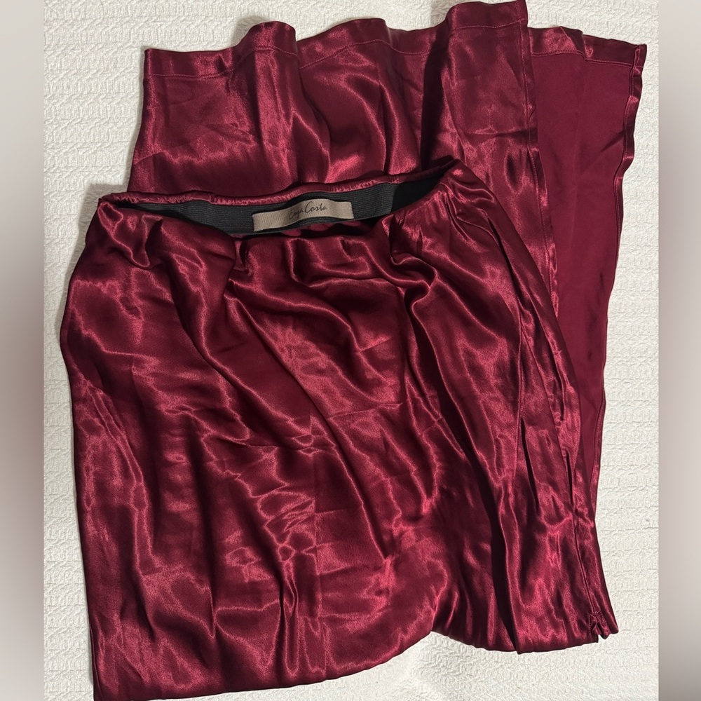 Enza Costa Ruby Satin Maxi Skirt - Picture 5 of 7